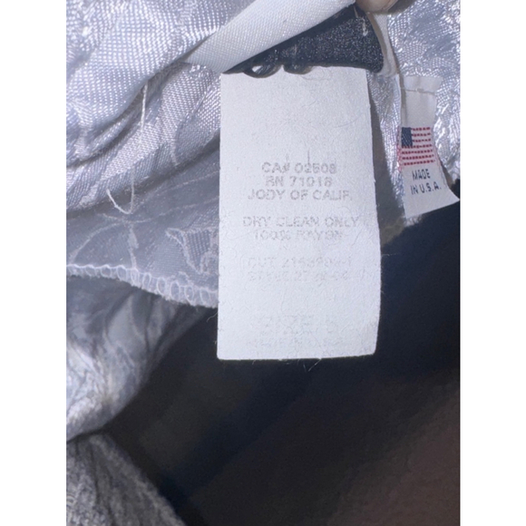 Vintage Ice blue satiny dress. Maxi . The brand is Jodie California USA Sz 6 - Picture 8 of 11